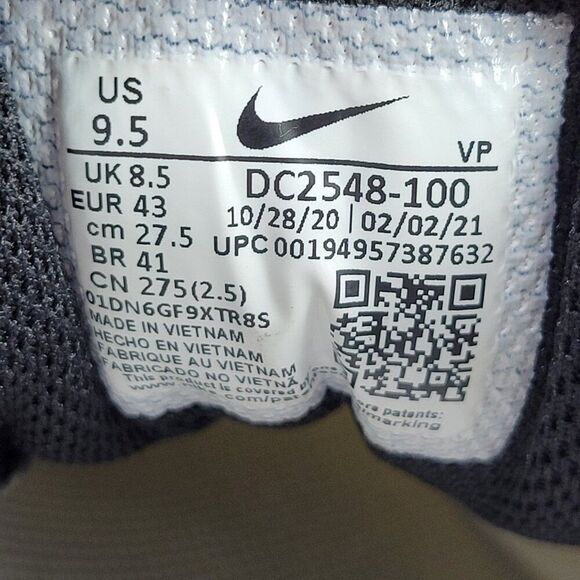 Nike Air Structure Men's 9.5 White Persian Violet Sneakers Retro DC2548-100 - Picture 11 of 11